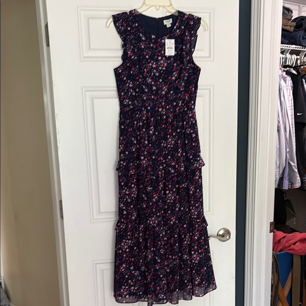 NWT. J.Crew long, flowy dress. Size 2